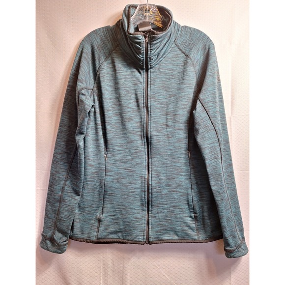 MOOSEJAW Full Zip Cold Weather Jacket Sz L Green Black Hiking Trail Camping EUC! - Picture 1 of 7